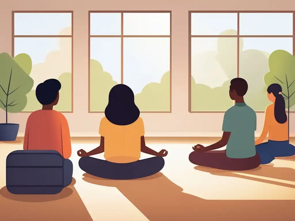 Beneficios de Mindfulness para estudiantes con TDAH en aula serena y minimalista