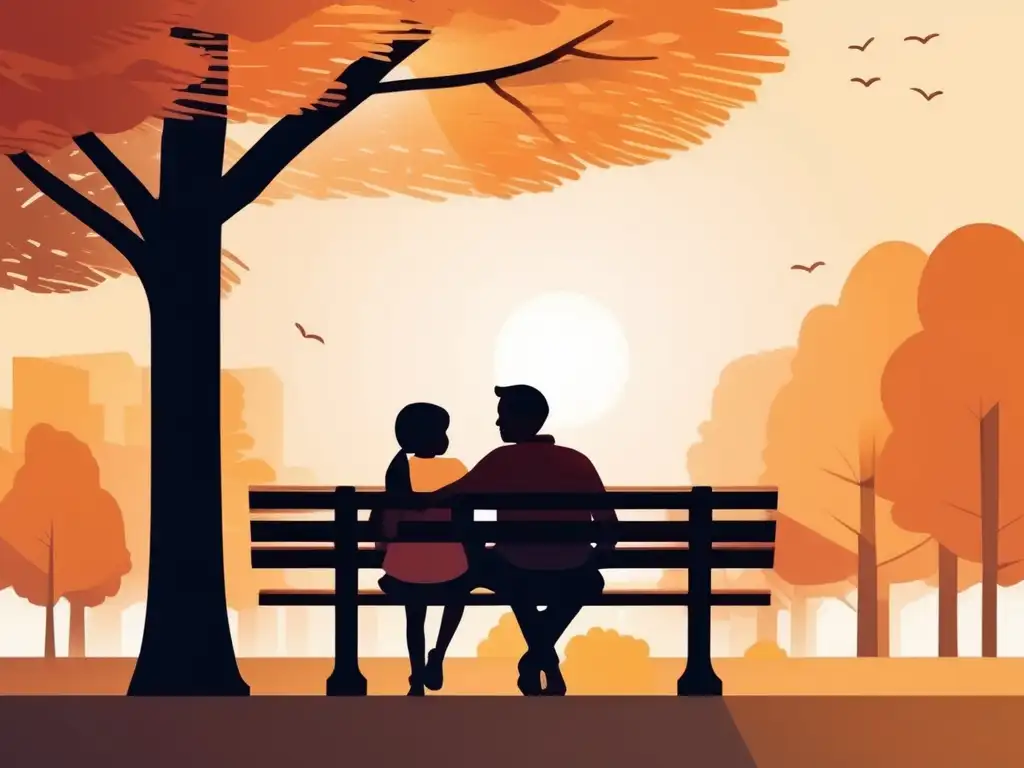 Conexión emocional entre padre e hijo Vínculo afectivo y bienestar infantil: conversación y conexión entre padre e hijo en el parque