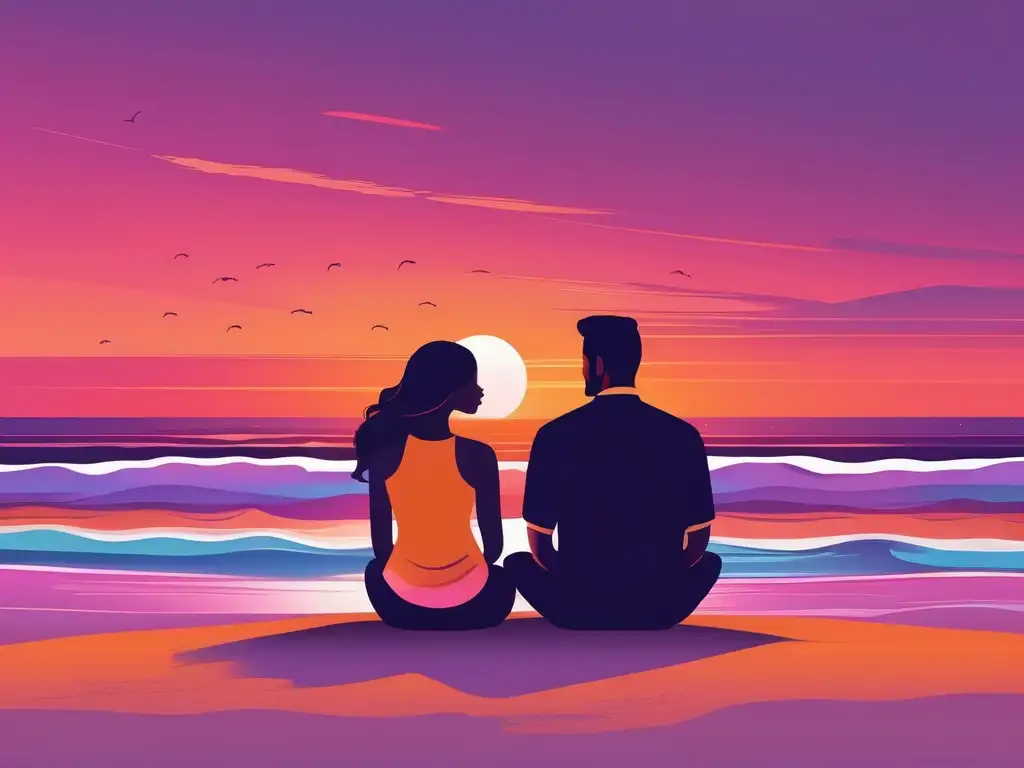 Pareja en la playa: Consejos para crecimiento personal