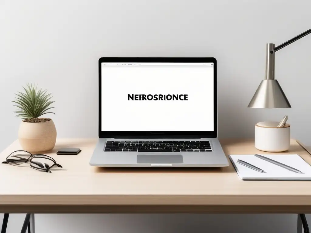 Espacio de trabajo minimalista y moderno con técnicas de memoria basadas en neurociencia