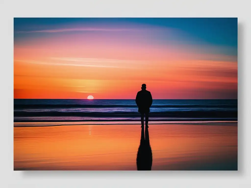 Solitario en la playa al atardecer: Técnicas de manejo del duelo en la adolescencia