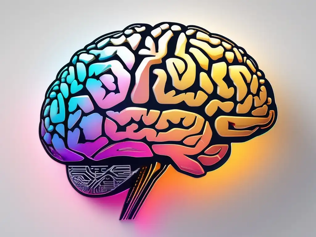 Mejora tu salud mental con Neuropsicología: imagen detallada en resolución 8k de un cerebro vibrante y conectado