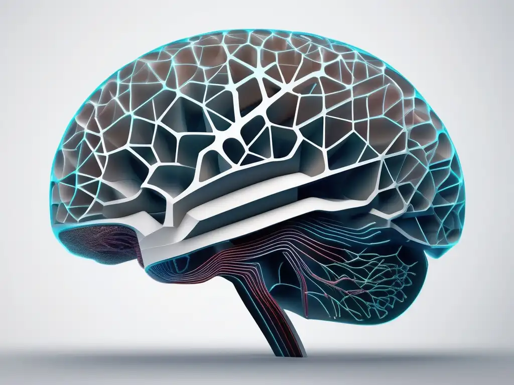 Imagen del cerebro humano en 8k, con conexiones neuronales y técnicas de aprendizaje efectivo (110 caracteres)