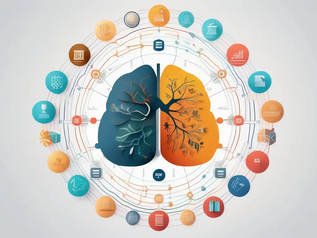 Impacto aprendizaje en desarrollo cerebral infantil con elementos simbólicos y detalle ultradetallado