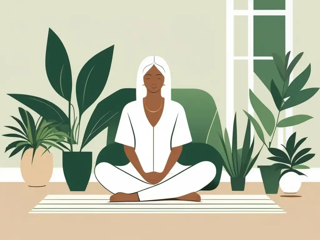 Beneficios de la meditación para adolescentes: Joven en meditación, ambiente tranquilo y natural