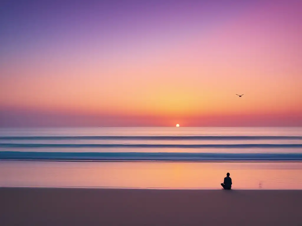 Serenidad en playa al atardecer: Entendimiento salud mental conceptos básicos