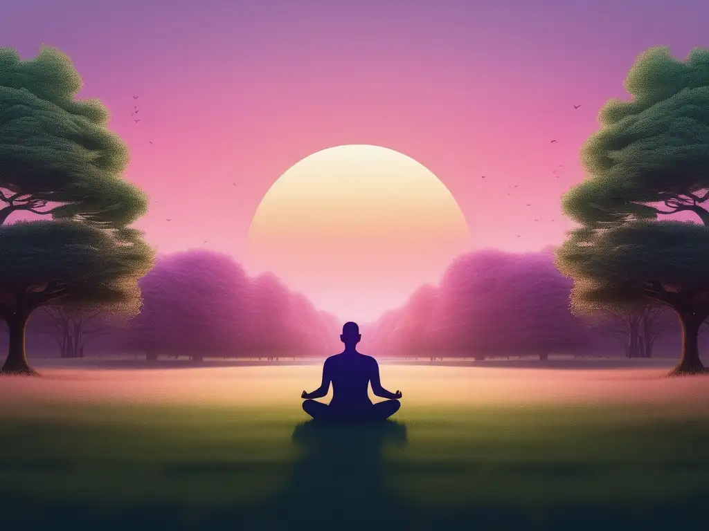 Imagen de mindfulness y autoconciencia en un escenario sereno y minimalista