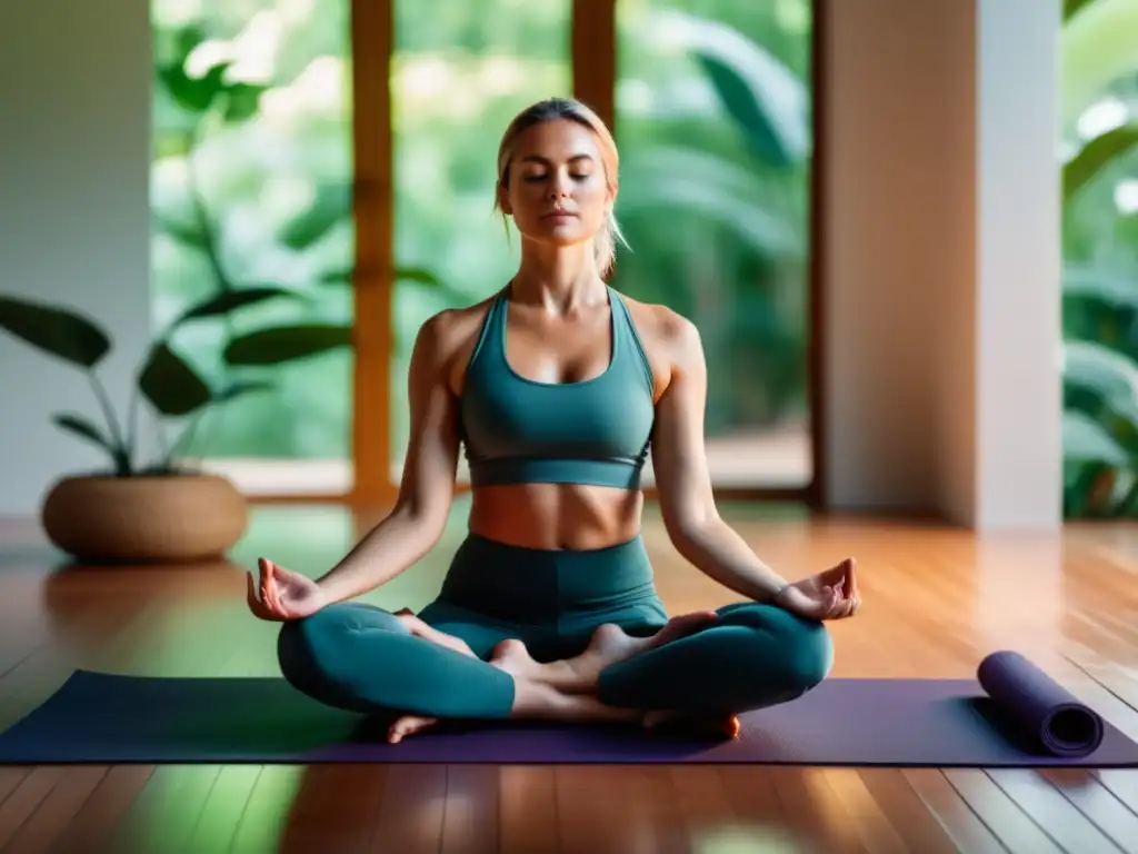 Persona en estado meditativo rodeada de naturaleza: Señales de alerta estrés invisibles