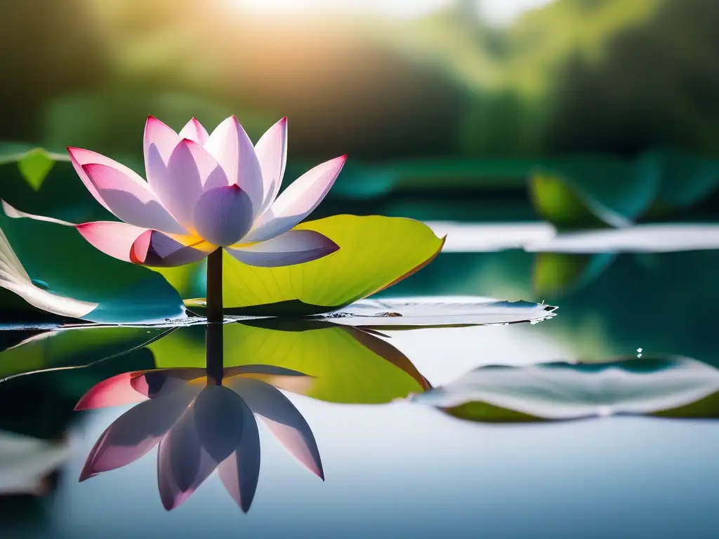 Lotus flotante en estanque: Beneficios del mindfulness para la salud mental