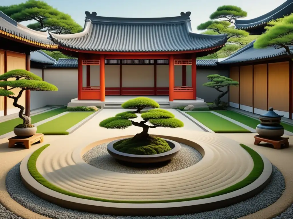 Jardín Zen chino: Terapias salud mental medicina tradicional China