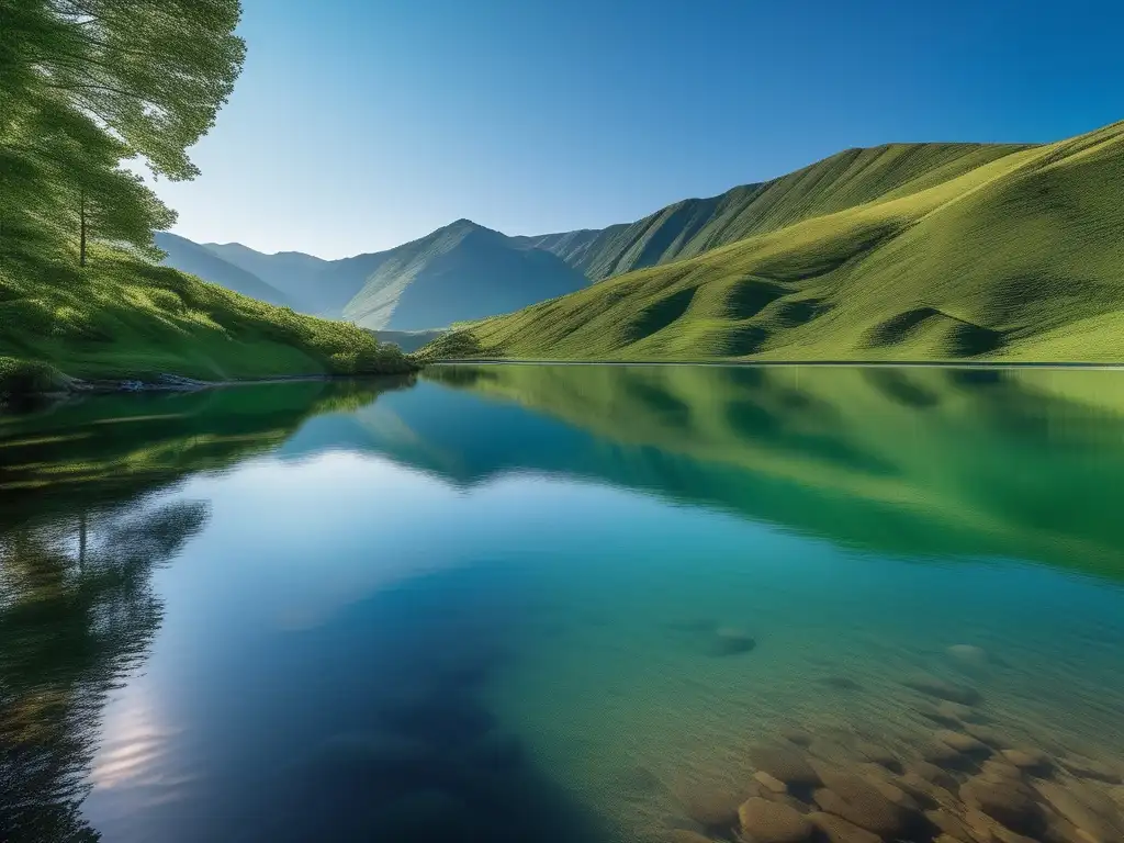 Importancia de gestionar emociones para bienestar en un paisaje sereno y vibrante de montañas y lago