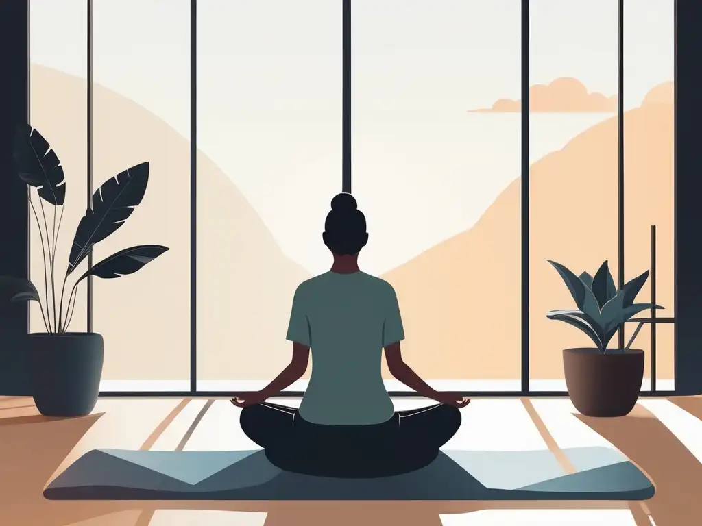 Meditación de perdón: Sana tu corazón y libera tu mente en una ilustración minimalista y moderna