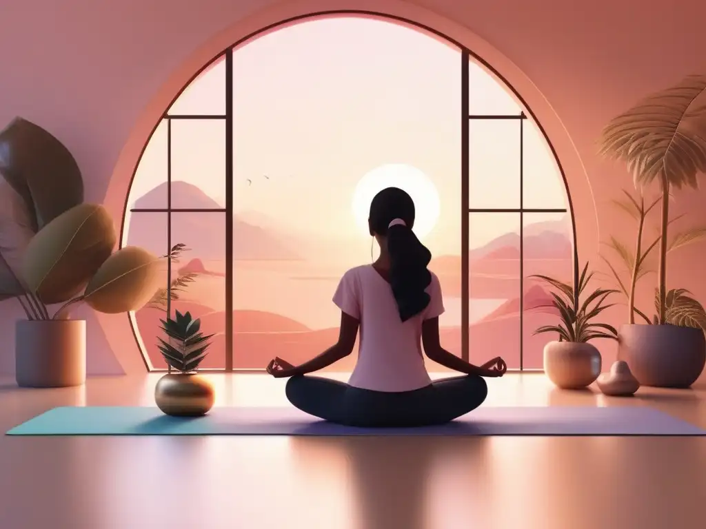 Mujer meditando: Bienestar y salud mental en la vejez