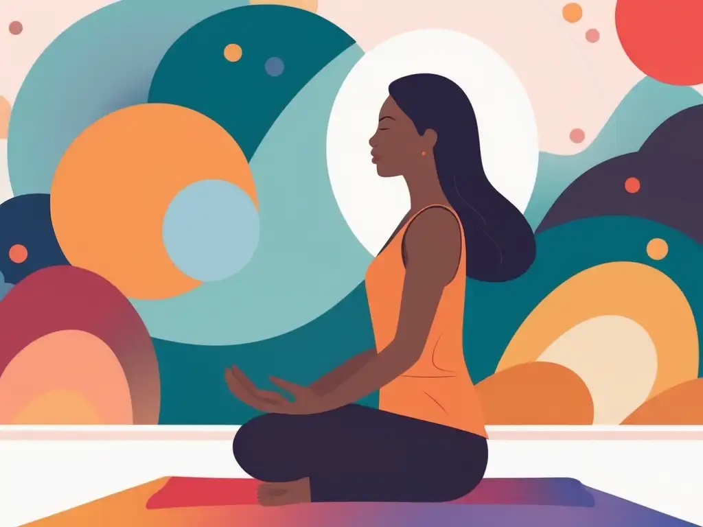 Mujer en yoga, calma y serenidad - Mindfulness para la menopausia