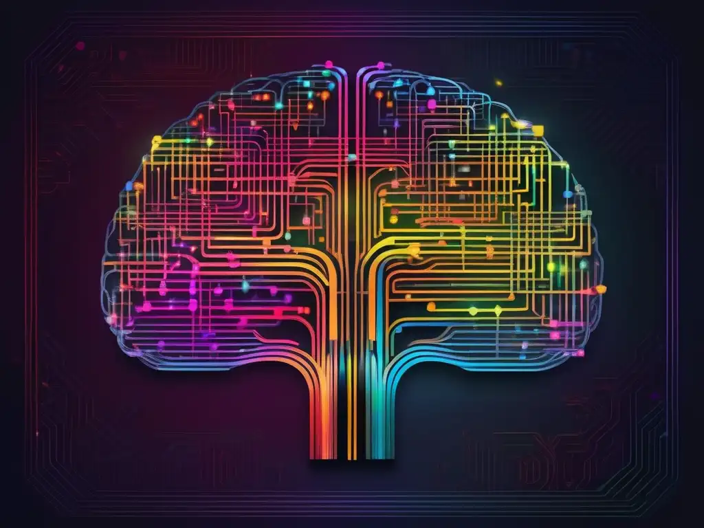 Neurociencia y equilibrio emocional mejorado en una imagen de cerebro moderno y minimalista