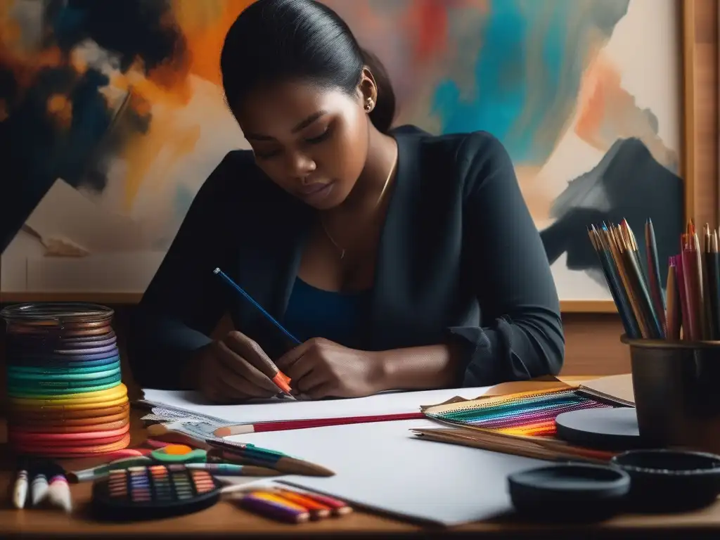 Niño creando arte, estimula creatividad e infancia