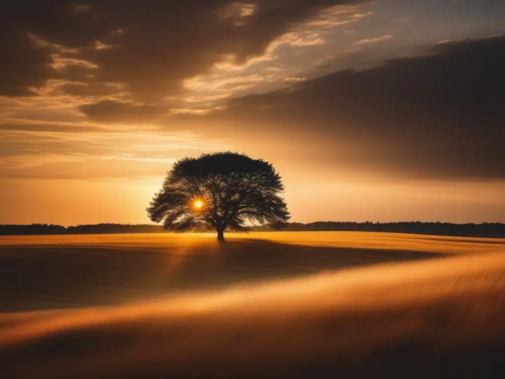 Paisaje sereno al atardecer, resalta la importancia de hablar sobre salud mental