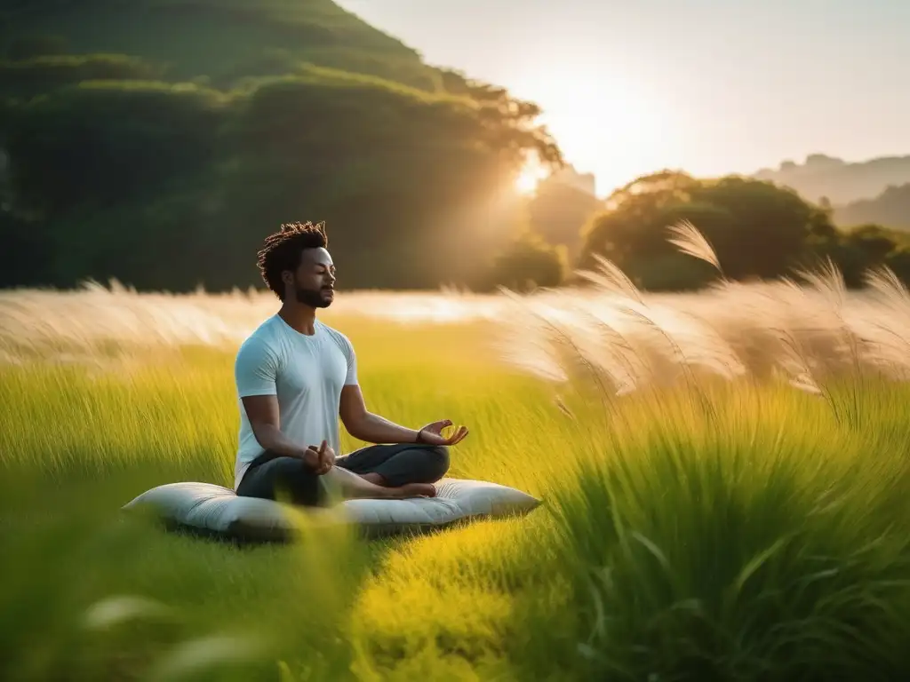 Persona meditando en un entorno tranquilo, invita a experimentar los beneficios del mindfulness