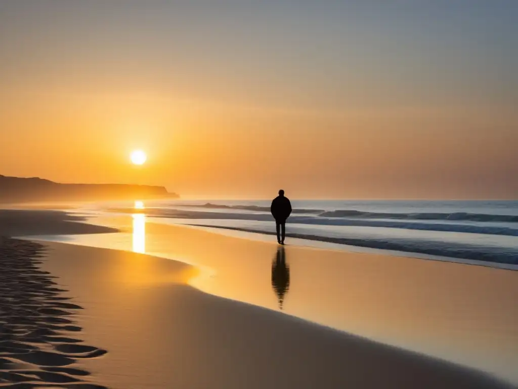 Beneficios del yodo para la salud mental en imagen de playa al amanecer