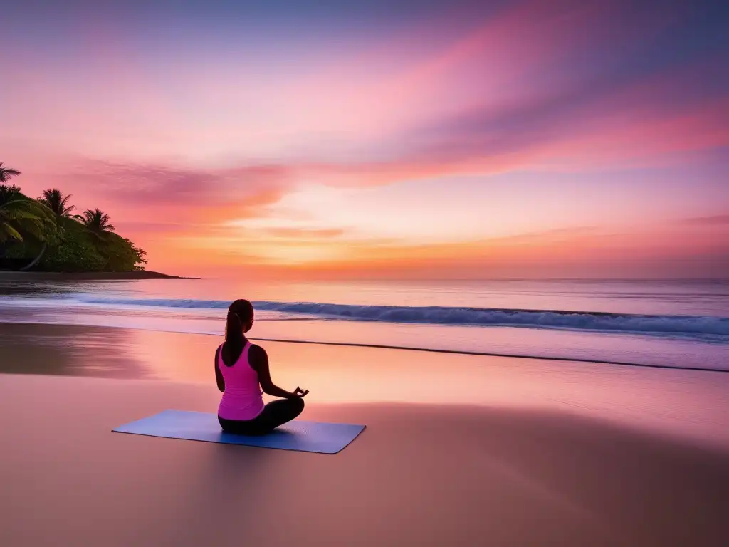 Playa serena al amanecer: Beneficios de practicar Mindfulness para la salud mental