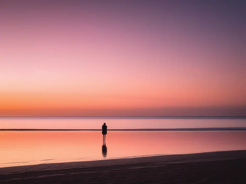 Serenidad en la playa al atardecer - Identificar señales ansiedad