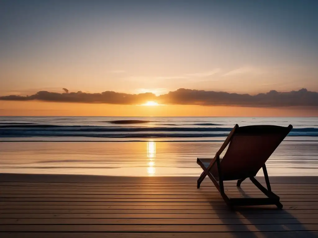 Imagen: Serenidad en la playa al atardecer