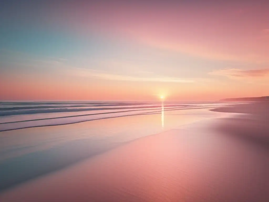 Serene beach sunset scene - Manejo del estrés en la vejez