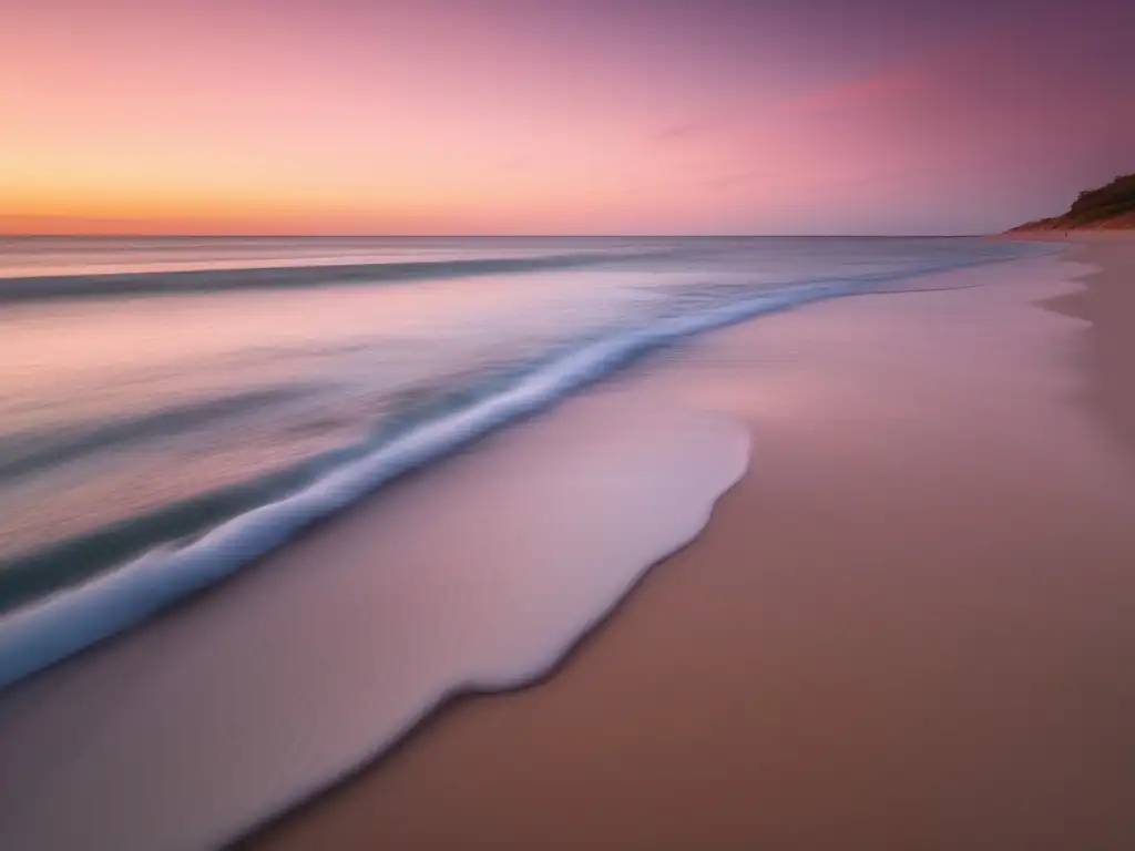 Playa tranquila al atardecer: estrategias eficaces para manejar el estrés