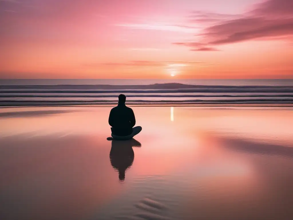 Playa serena con meditación: técnicas de neuropsicología para reducir estrés y ansiedad