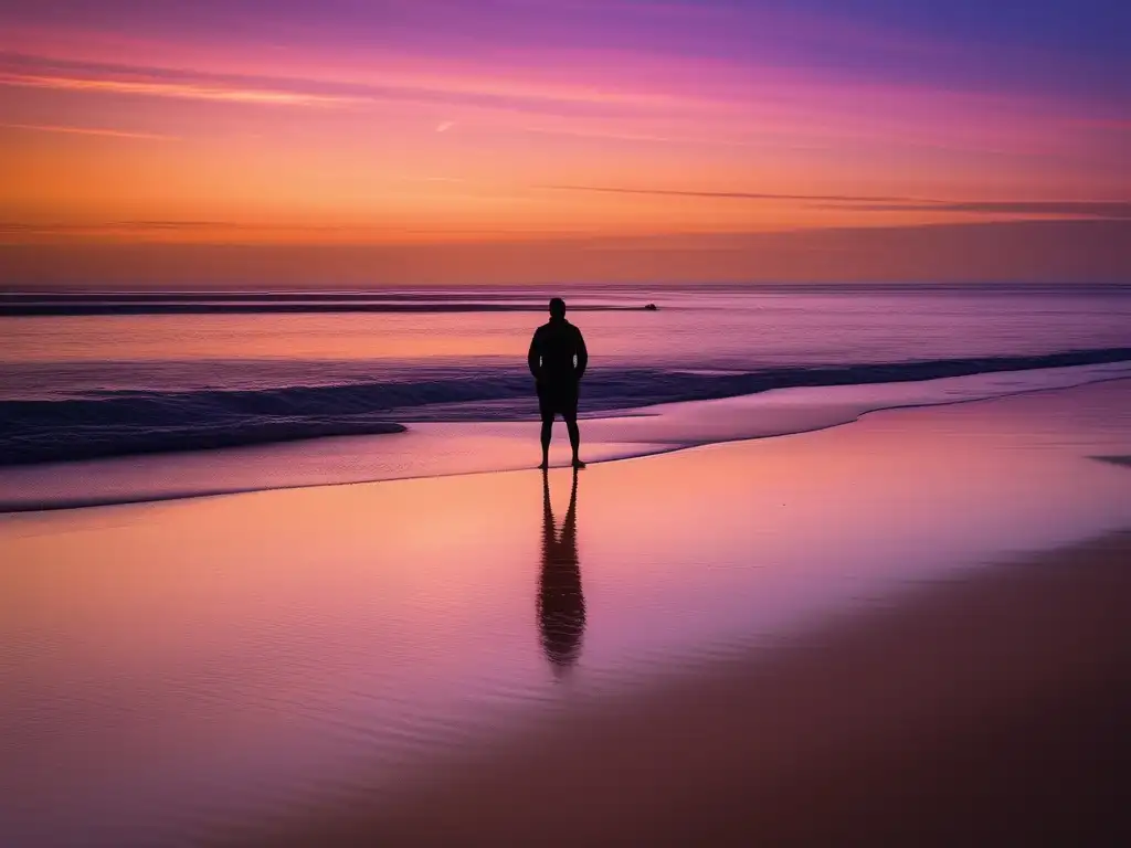 Playa serena al atardecer, técnicas neurocientíficas manejo ira