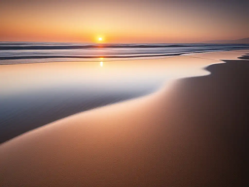 Playa al atardecer: estrés: técnicas prácticas para manejo eficaz