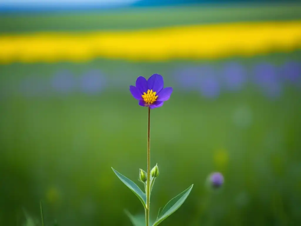 Flores silvestres en un campo abierto simbolizando resistencia y crecimiento en comunidades rurales: Estigmas de salud mental en el mundo rural