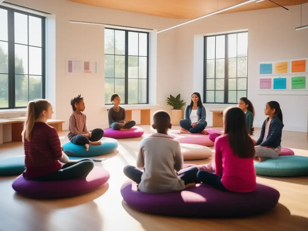 Técnicas de mindfulness para potenciar la creatividad en un aula vibrante y serena